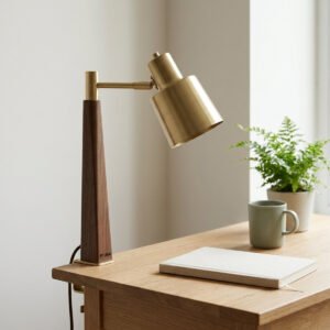 Bench Walnut Clamp Task Lamp